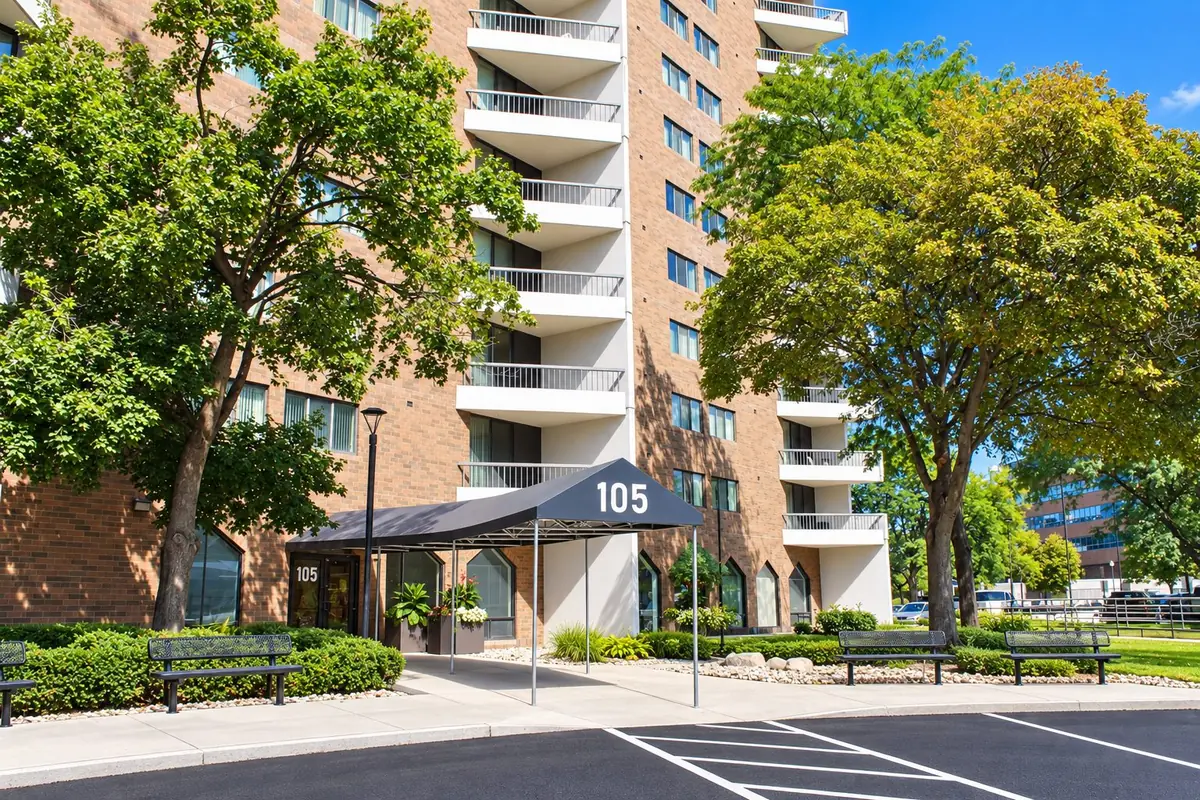 South Mall Senior Apartments entrance — 105 E. Walnut Street